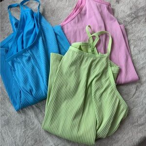 Tek Gear Women's workout tank tops - Blue, Pink, and Green Lot of 3 XXL